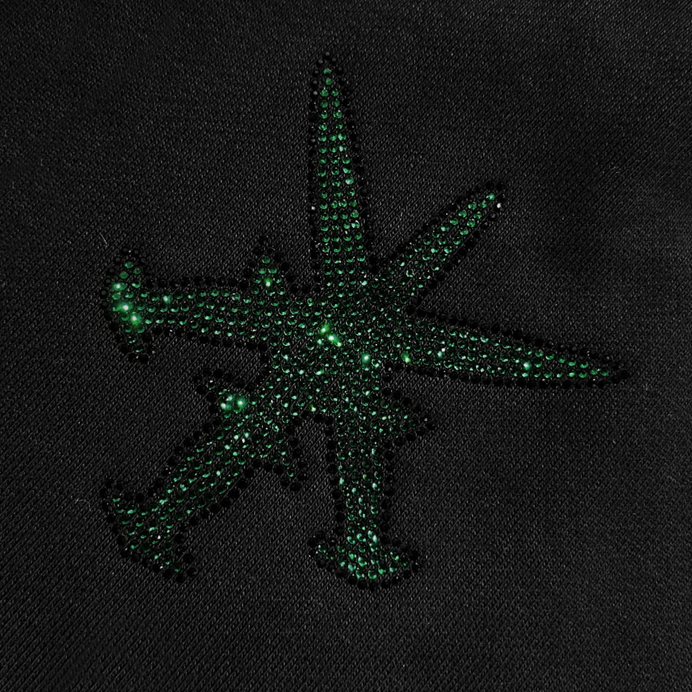 Dagger Rhinestone Shorts