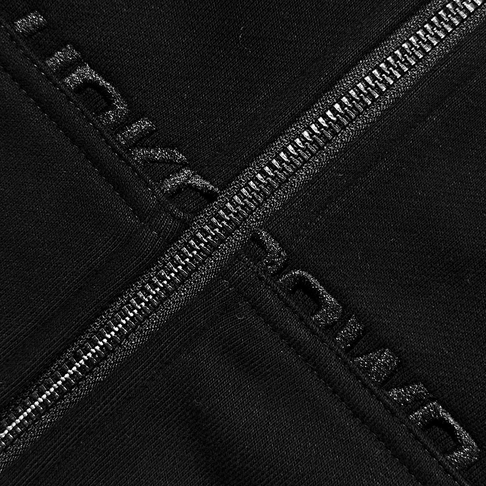 Dagger Rhinestone Zip Up Hoodie