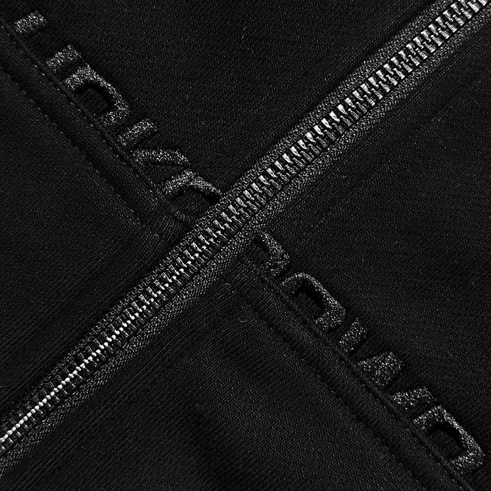 Dagger Rhinestone Zip Up Hoodie - UNKNOWN LONDON - VENTURER