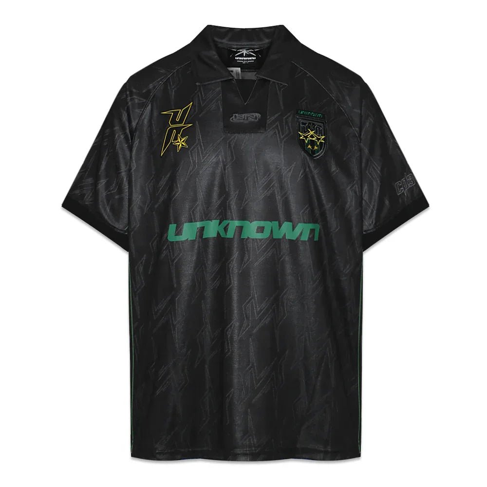 UNKNOWN LONDON Product Page - Monogram Football Shirt - Black