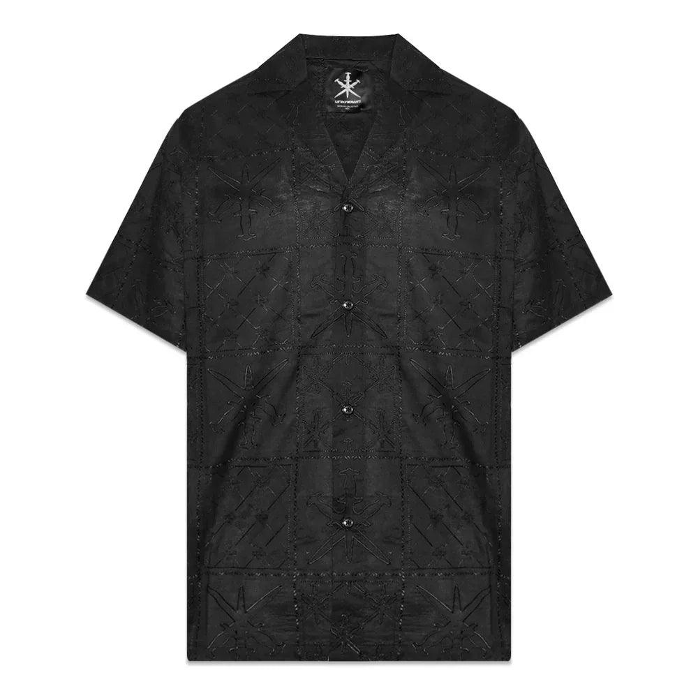 UNKNOWN LONDON Product Page - Dagger Monogram Embroidery Shirt 