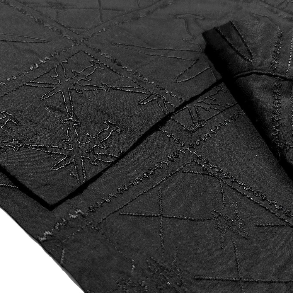 Dagger Monogram Embroidery Shirt - UNKNOWN LONDON - VENTURER