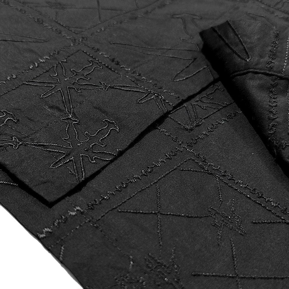 Dagger Monogram Embroidery Shirt - UNKNOWN LONDON - VENTURER