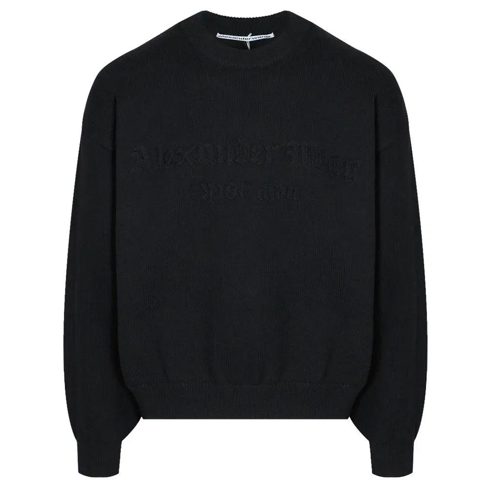 Crochet Logo Oversized Pullover - ALEXANDER WANG - VENTURER