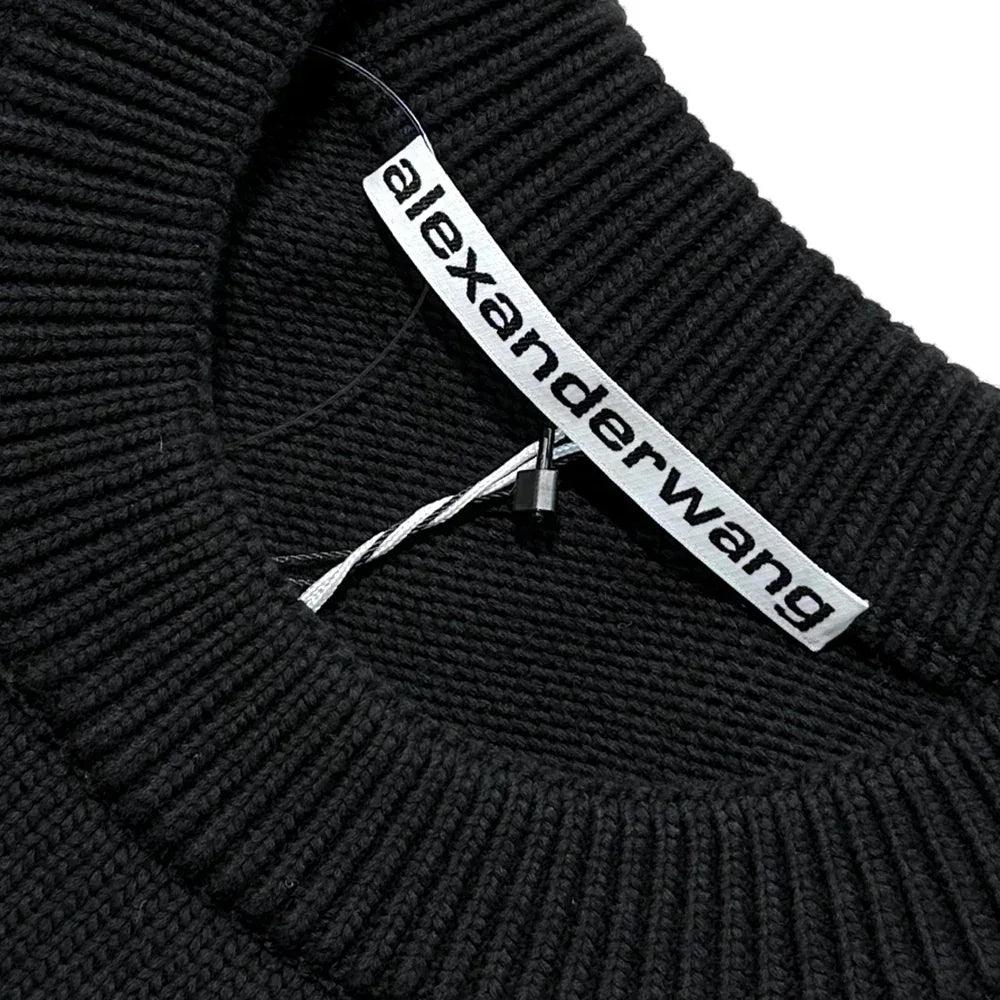 Crochet Logo Oversized Pullover - ALEXANDER WANG - VENTURER