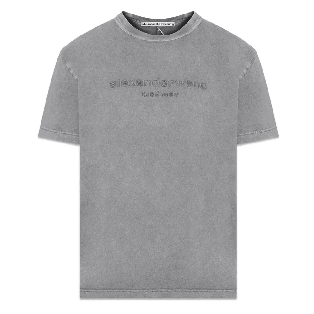 Embossed Logo Bi-Color Acid Tee - ALEXANDER WANG - VENTURER