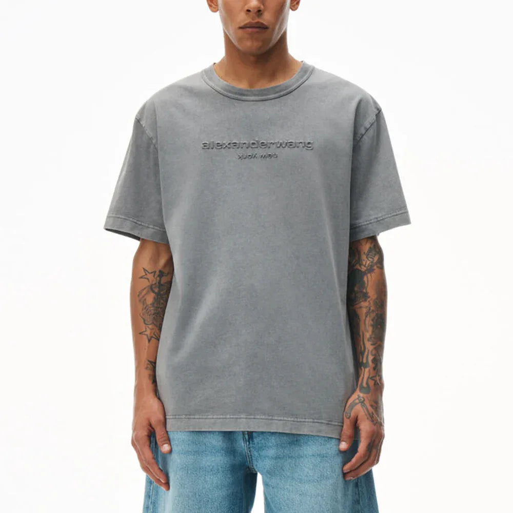 Embossed Logo Bi-Color Acid Tee - ALEXANDER WANG - VENTURER