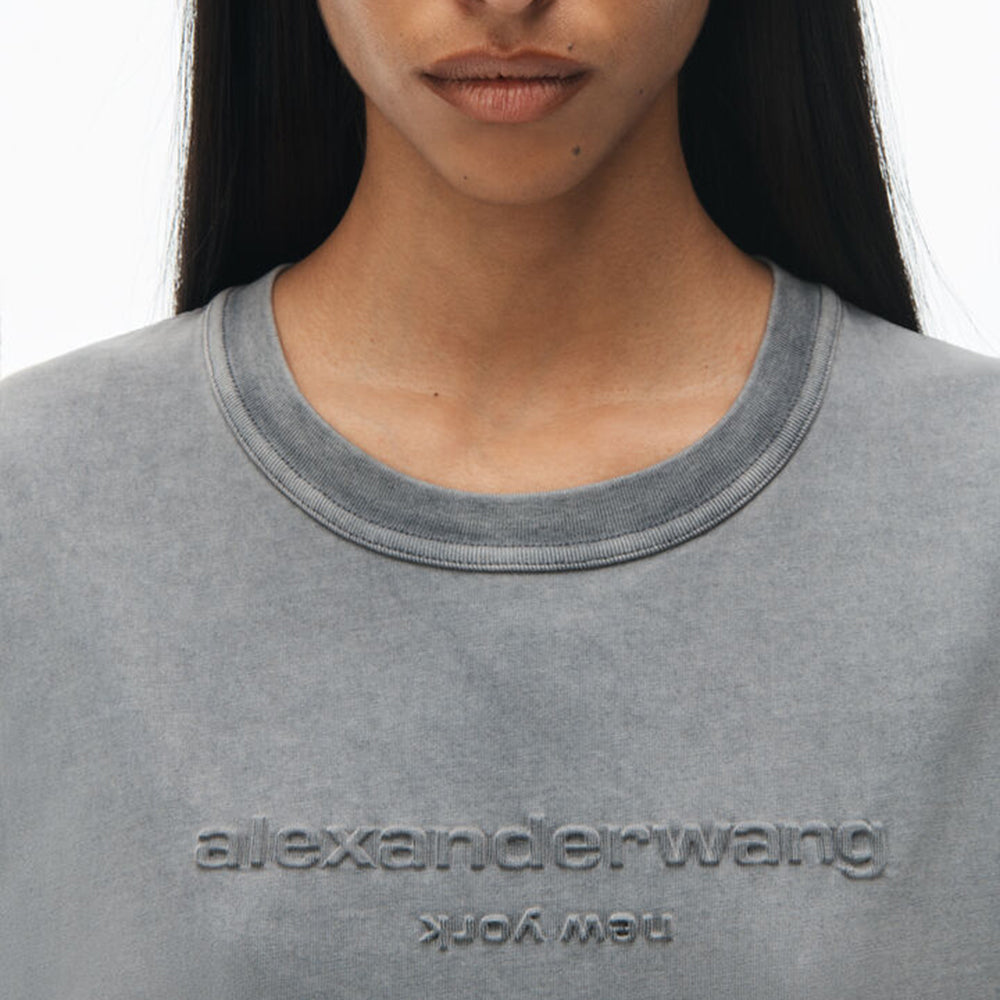 Embossed Logo Bi-Color Acid Tee