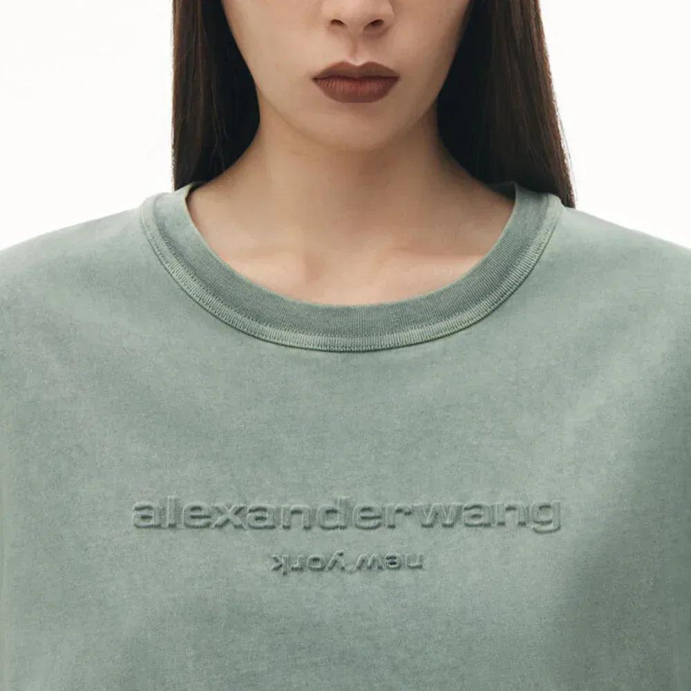 Embossed Logo Bi-Color Acid Tee - ALEXANDER WANG - VENTURER