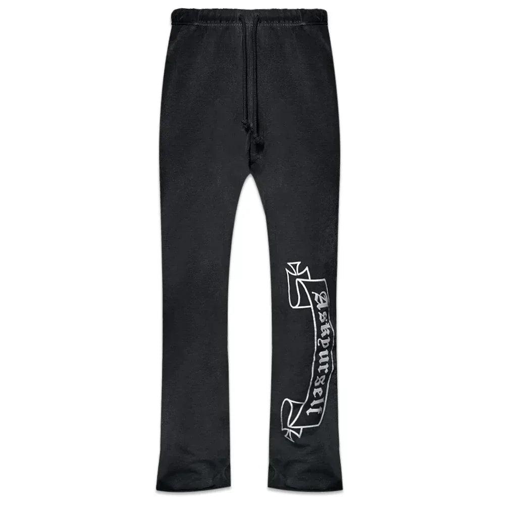 Faded Banned Raw Joggers - ASKYURSELF - VENTURER