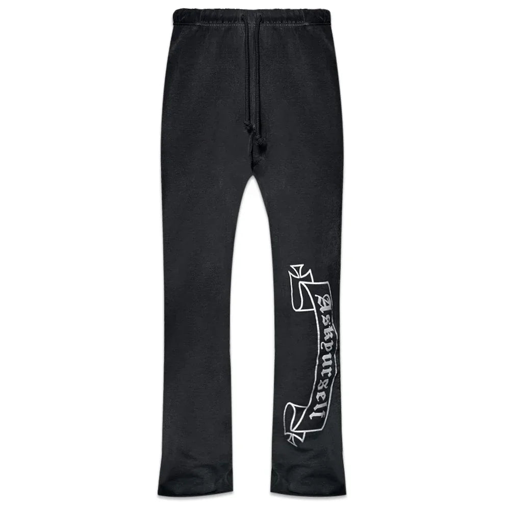 Faded Banned Raw Joggers - ASKYURSELF - VENTURER