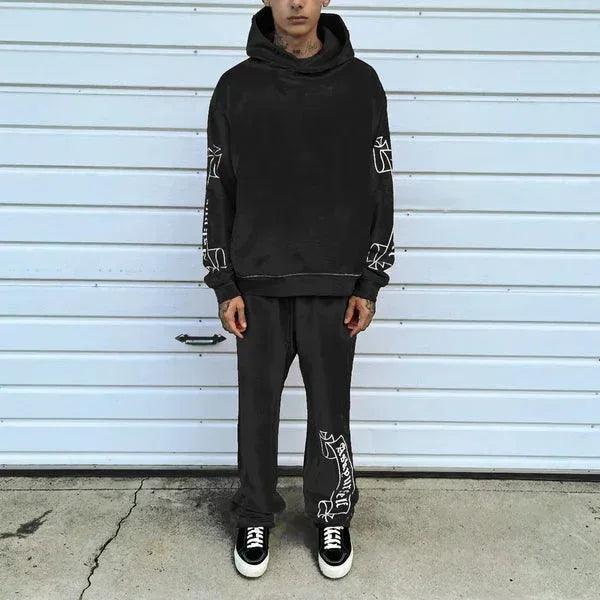 Faded Banned Raw Joggers - ASKYURSELF - VENTURER