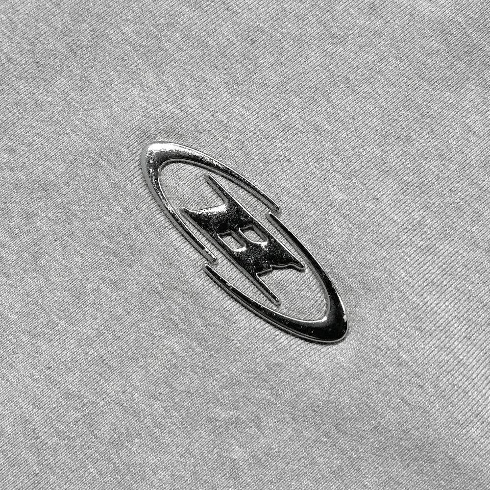 Big Chrome B Logo Track Line Zip Up Hoodie
