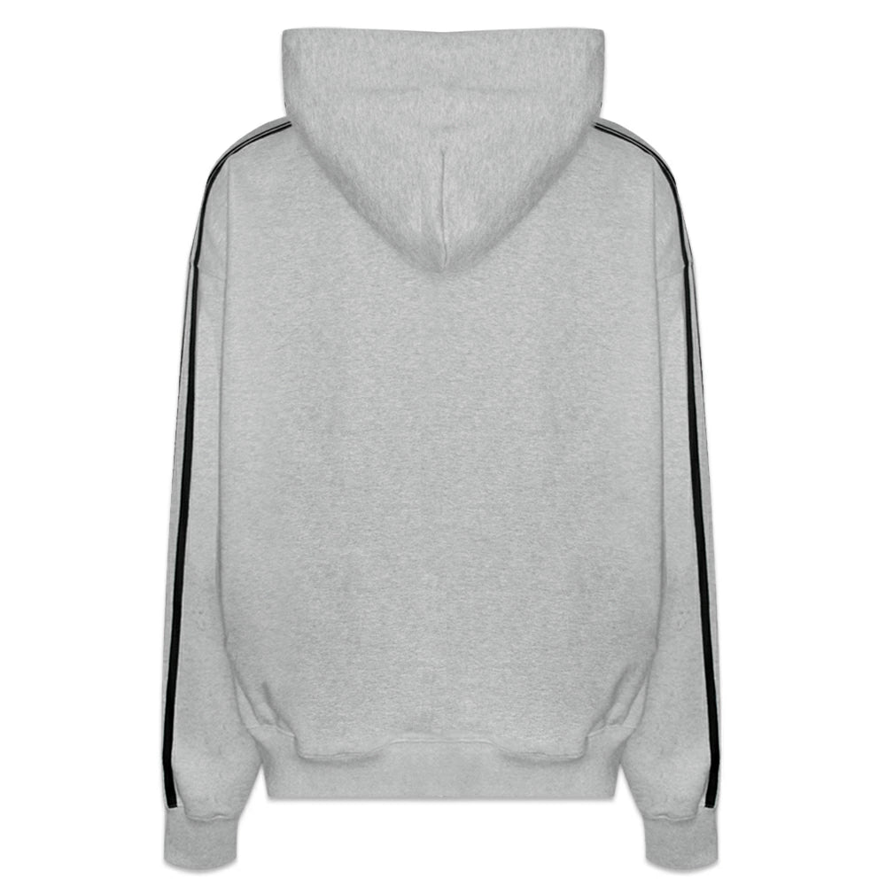 Big Chrome B Logo Track Line Zip Up Hoodie