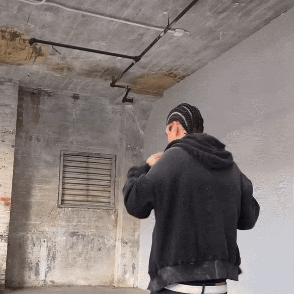 Darted Zip-Up Hoodie