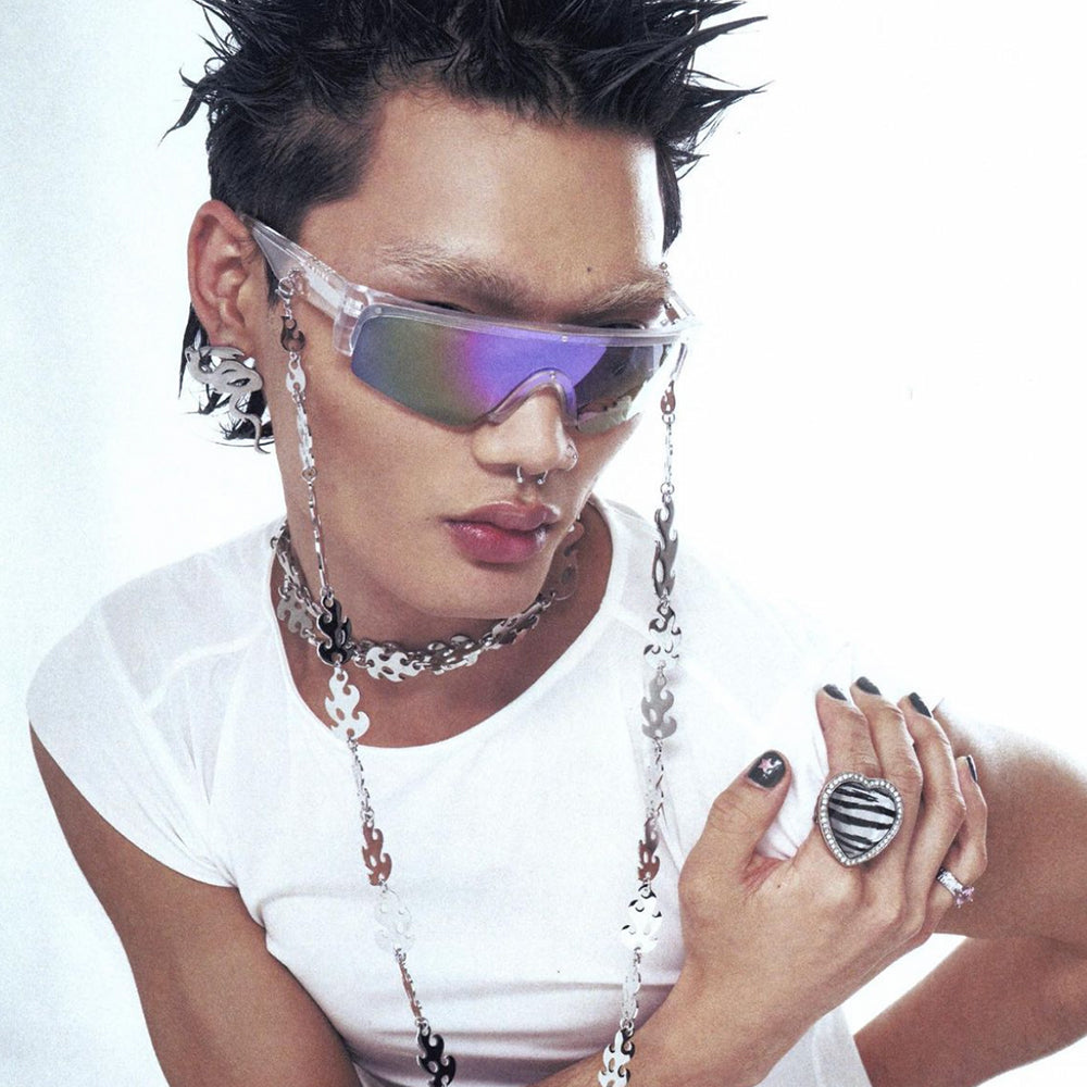 Halo Sunglasses with Chain