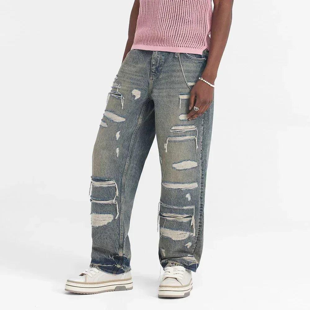 R3D Double Destroyer Baggy Denim - REPRESENT - VENTURER