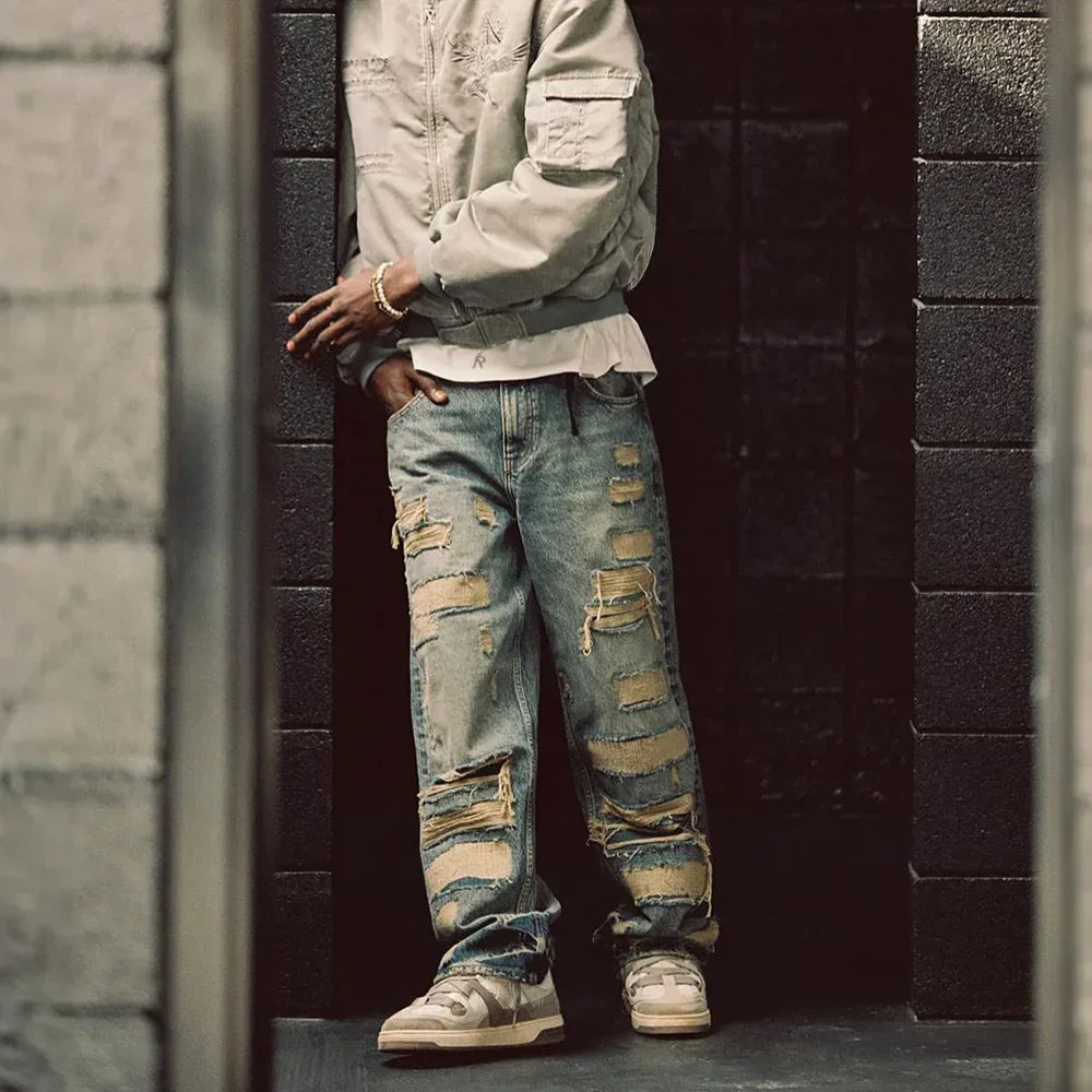 R3D Double Destroyer Baggy Denim - REPRESENT - VENTURER