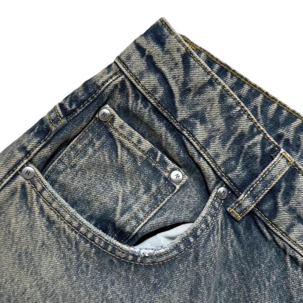 R3D Double Destroyer Baggy Denim - REPRESENT - VENTURER