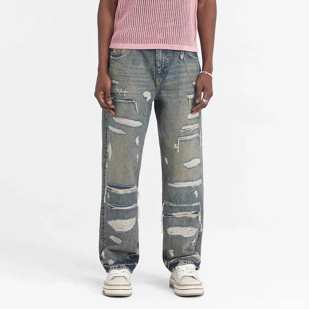R3D Double Destroyer Baggy Denim - REPRESENT - VENTURER