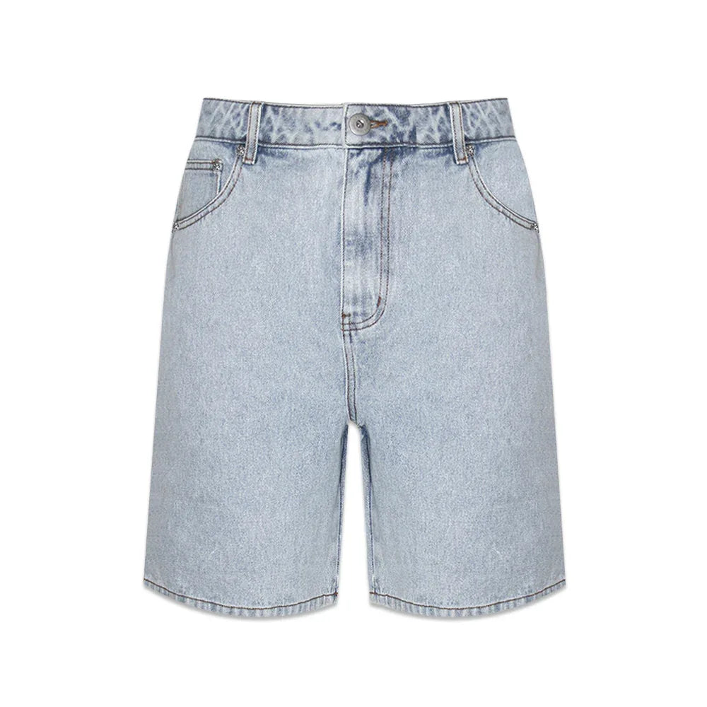 Dagger Embroidery Denim Shorts - UNKNOWN LONDON - VENTURER