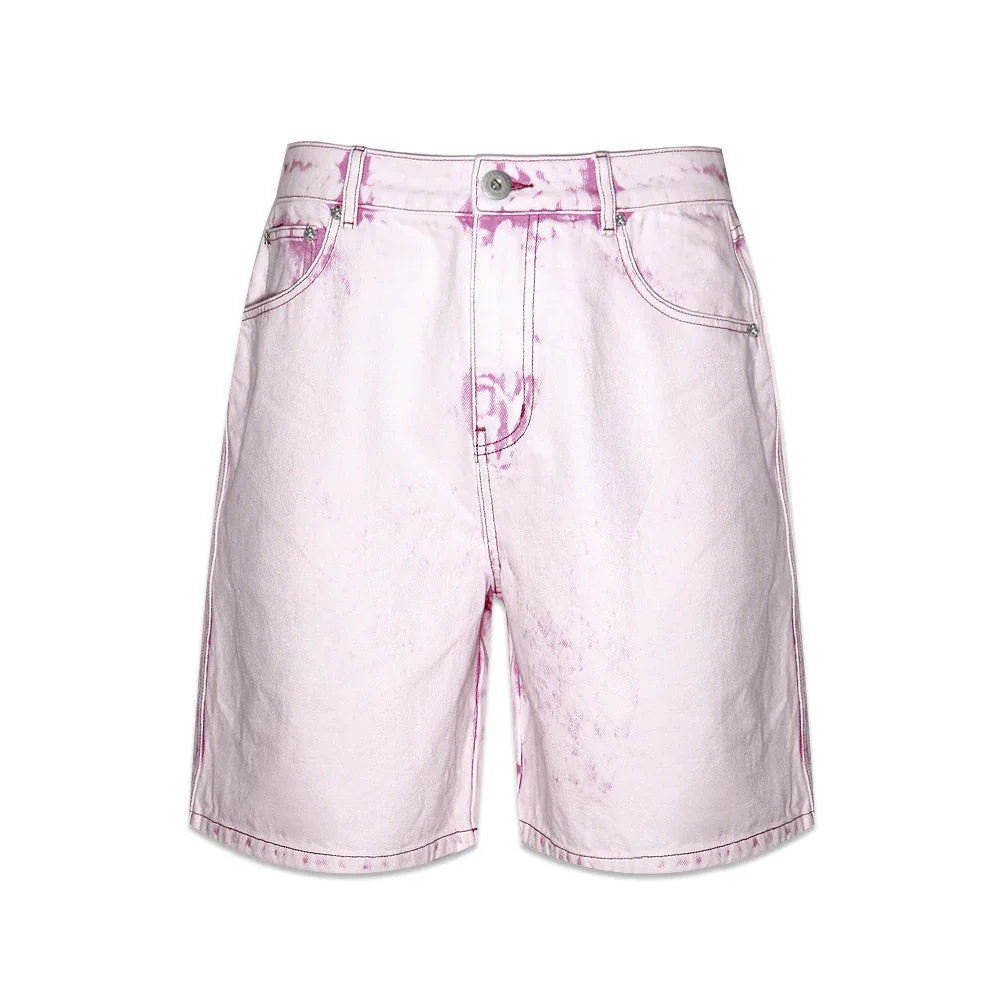 Dagger Embroidery Denim Shorts - UNKNOWN LONDON - VENTURER