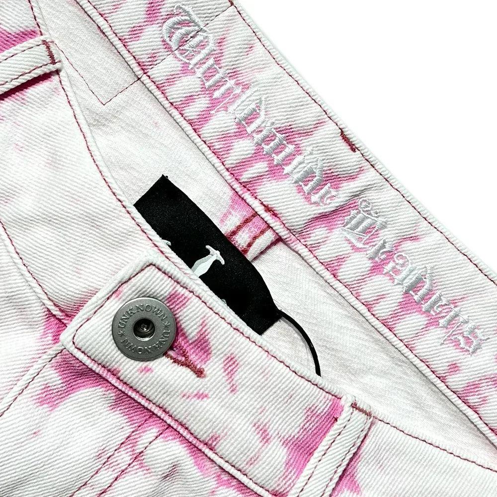 Dagger Embroidery Denim Shorts - UNKNOWN LONDON - VENTURER