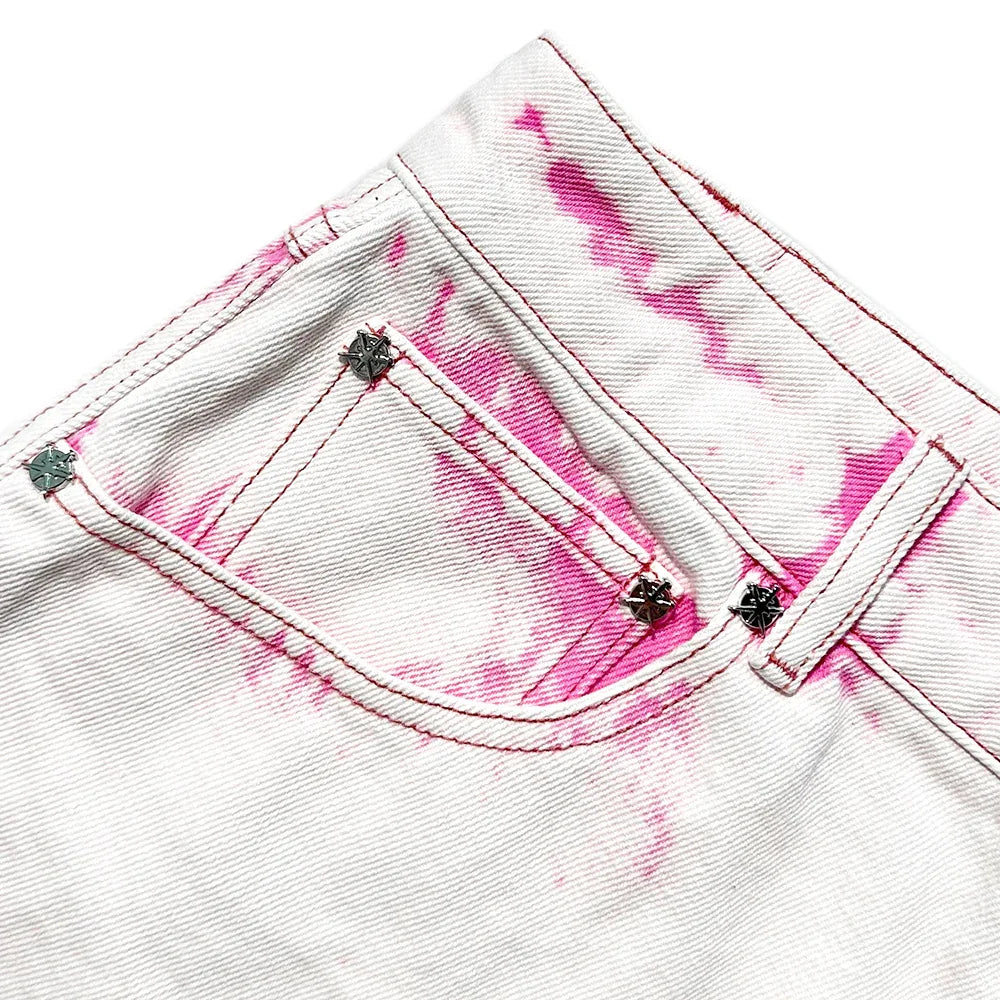 Dagger Embroidery Denim Shorts - UNKNOWN LONDON - VENTURER