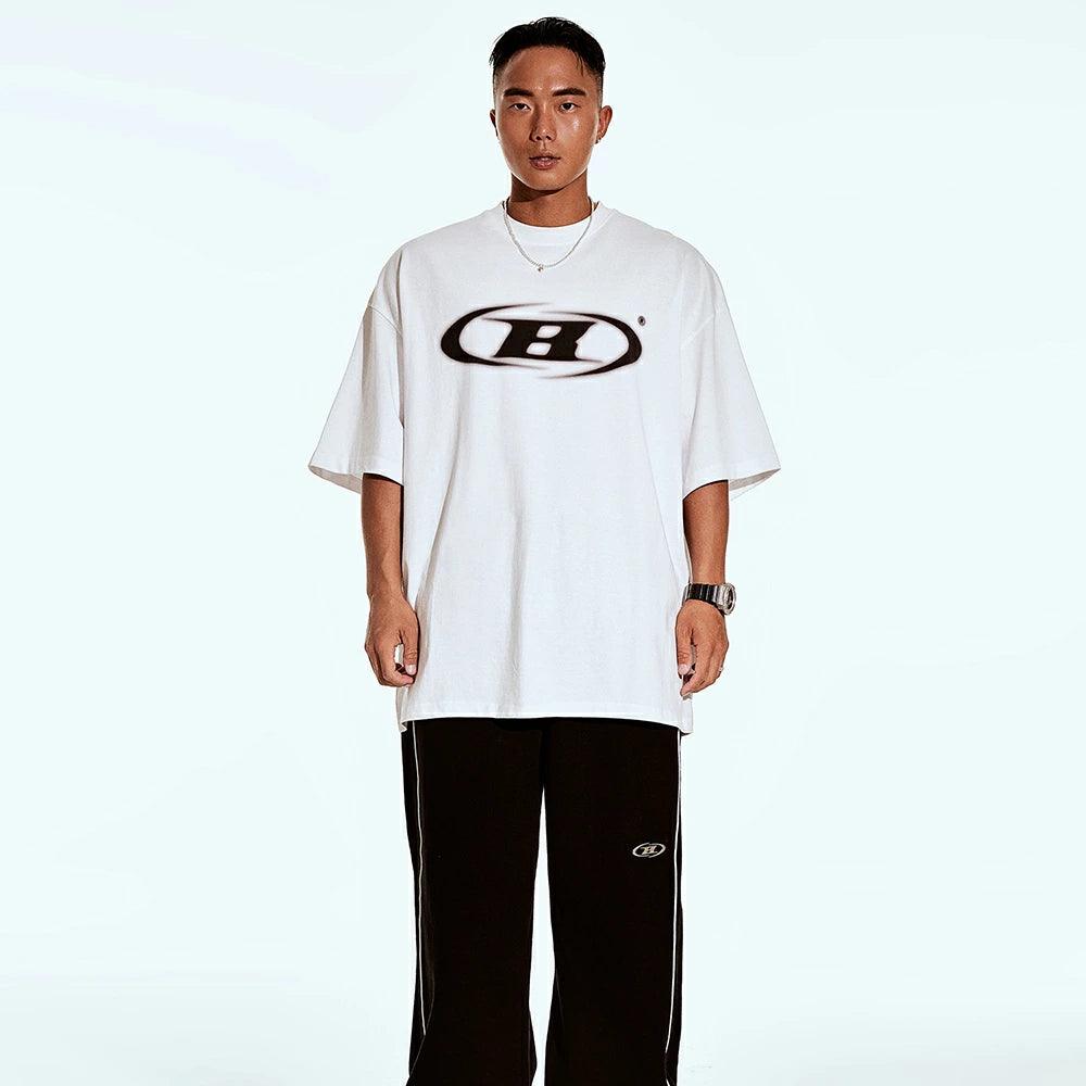 Blur B Logo Oversized T-Shirt