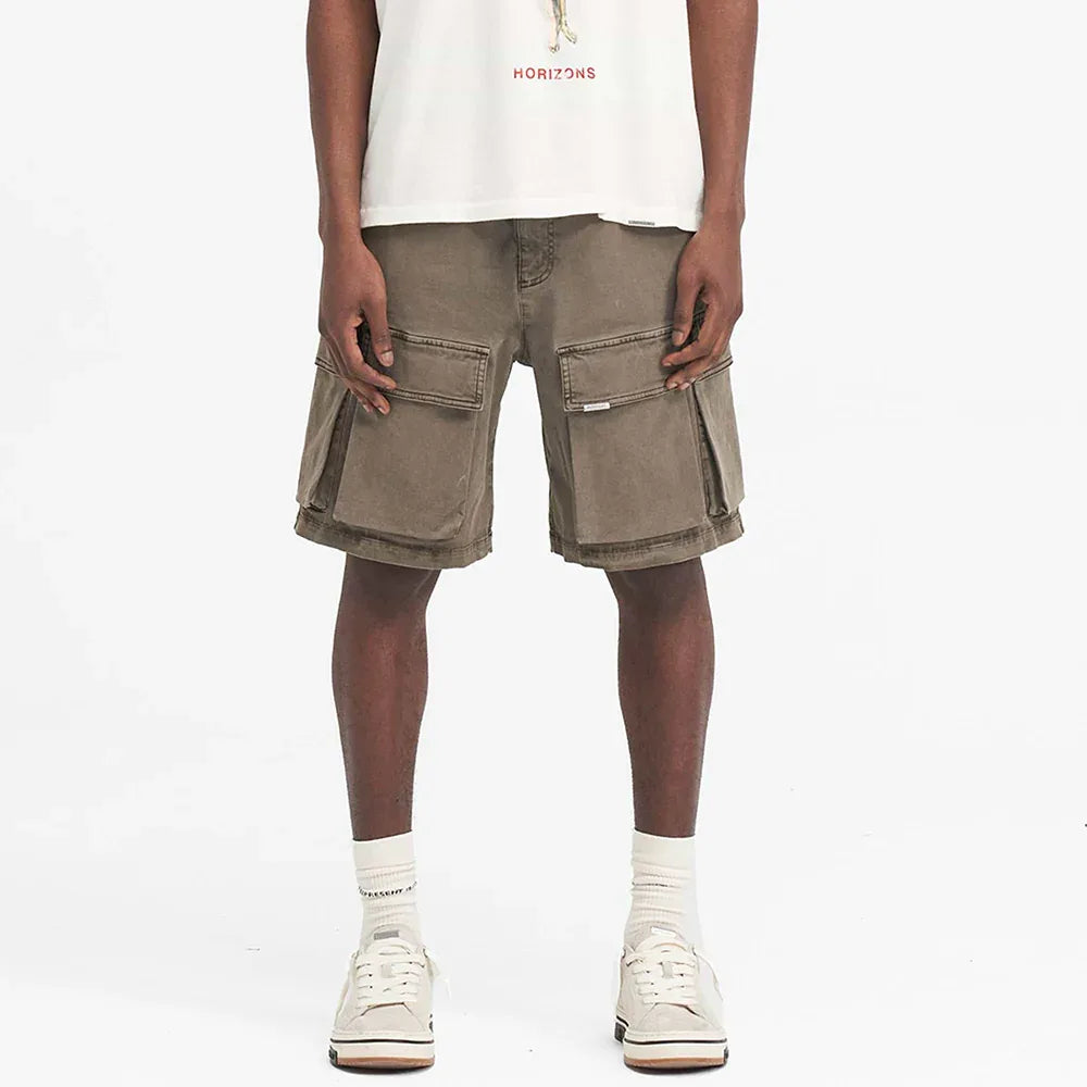 Washed Cargo Shorts - REPRESENT - VENTURER