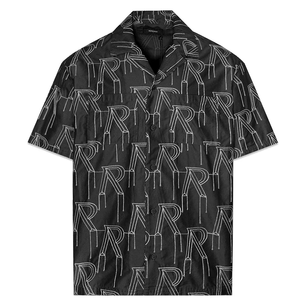 Embroidered Initial Overshirt - REPRESENT - VENTURER