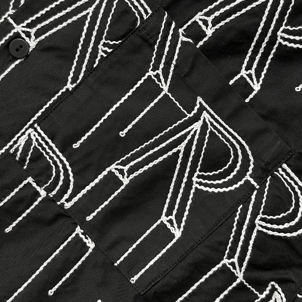 Embroidered Initial Overshirt - REPRESENT - VENTURER