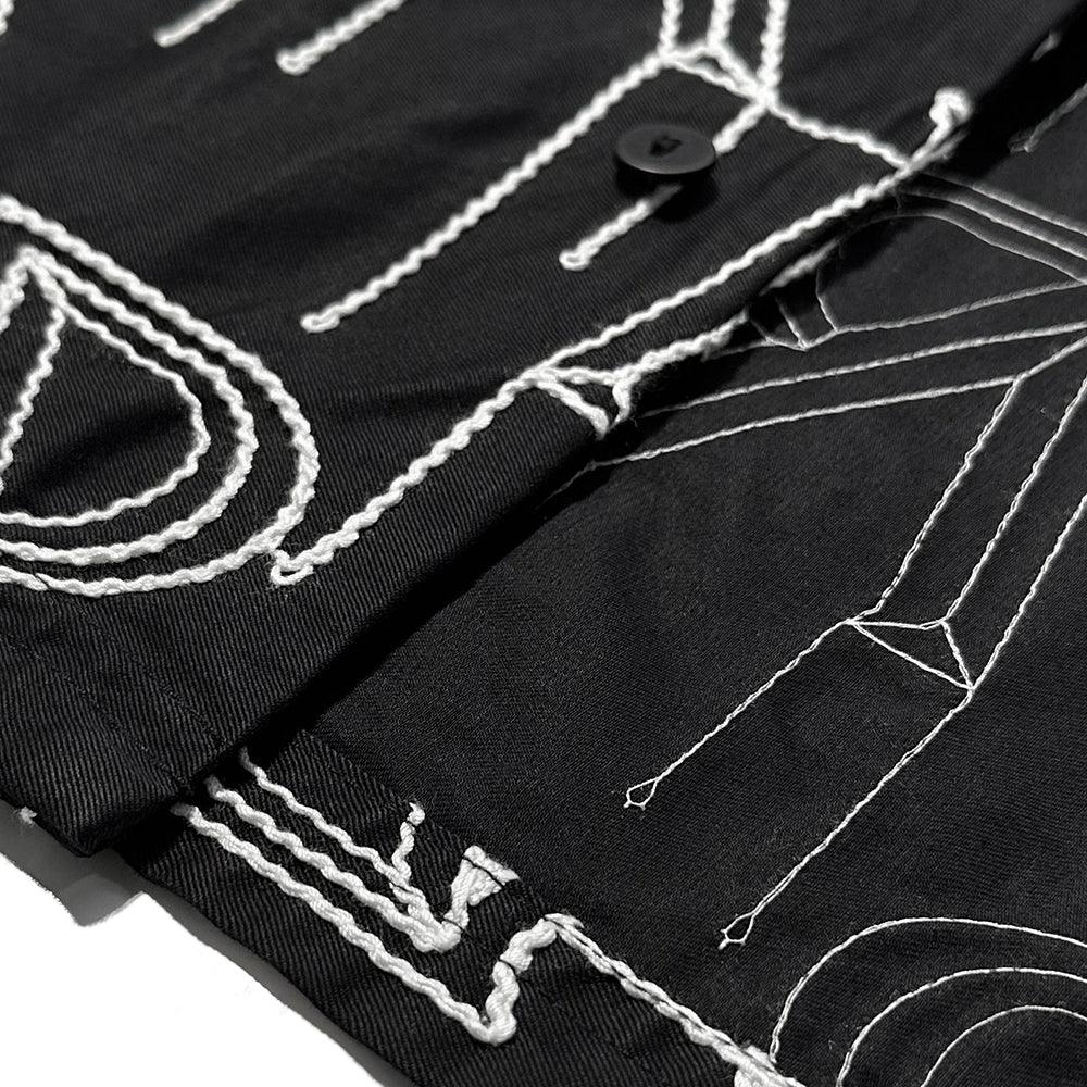 Embroidered Initial Overshirt - REPRESENT - VENTURER