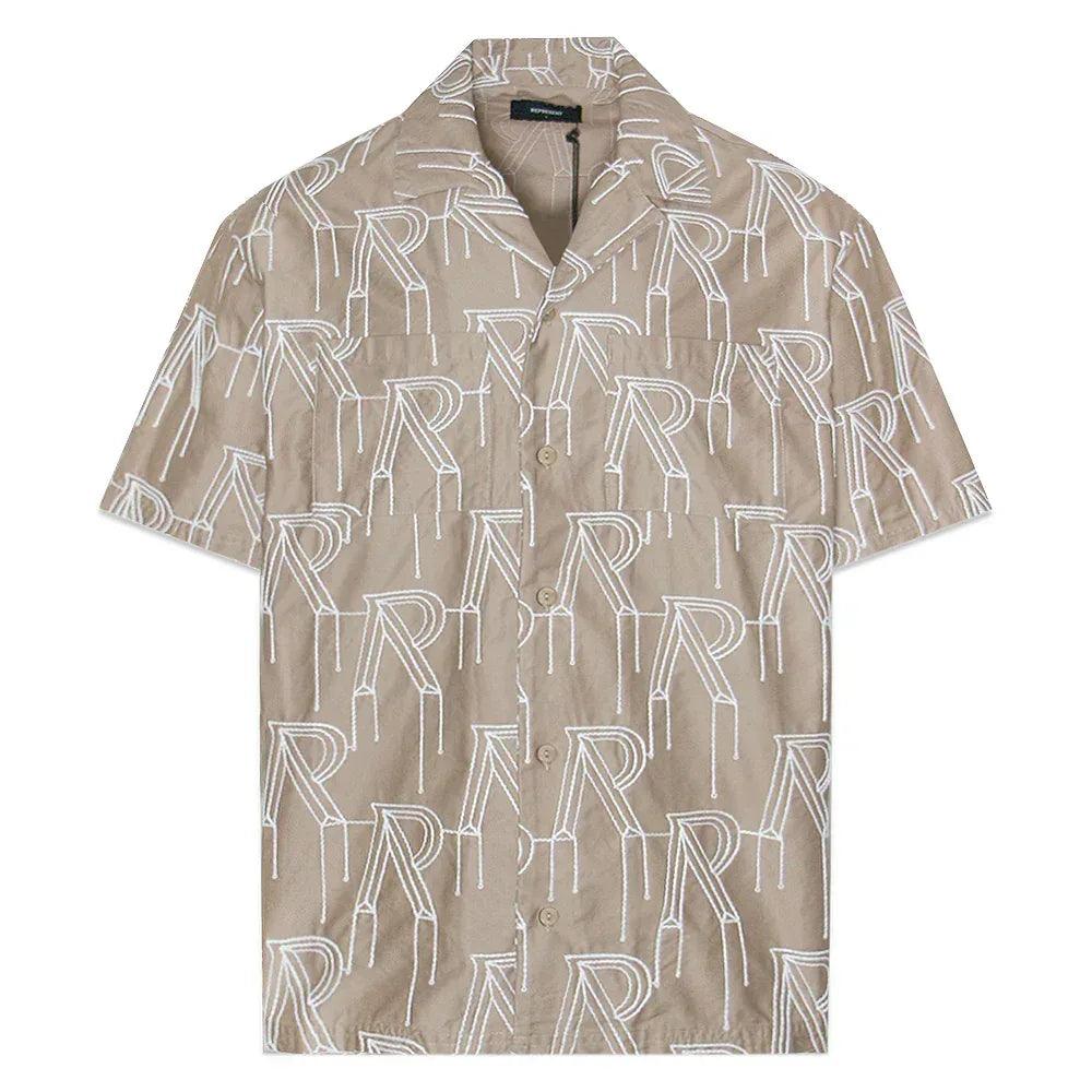 Embroidered Initial Overshirt - REPRESENT - VENTURER