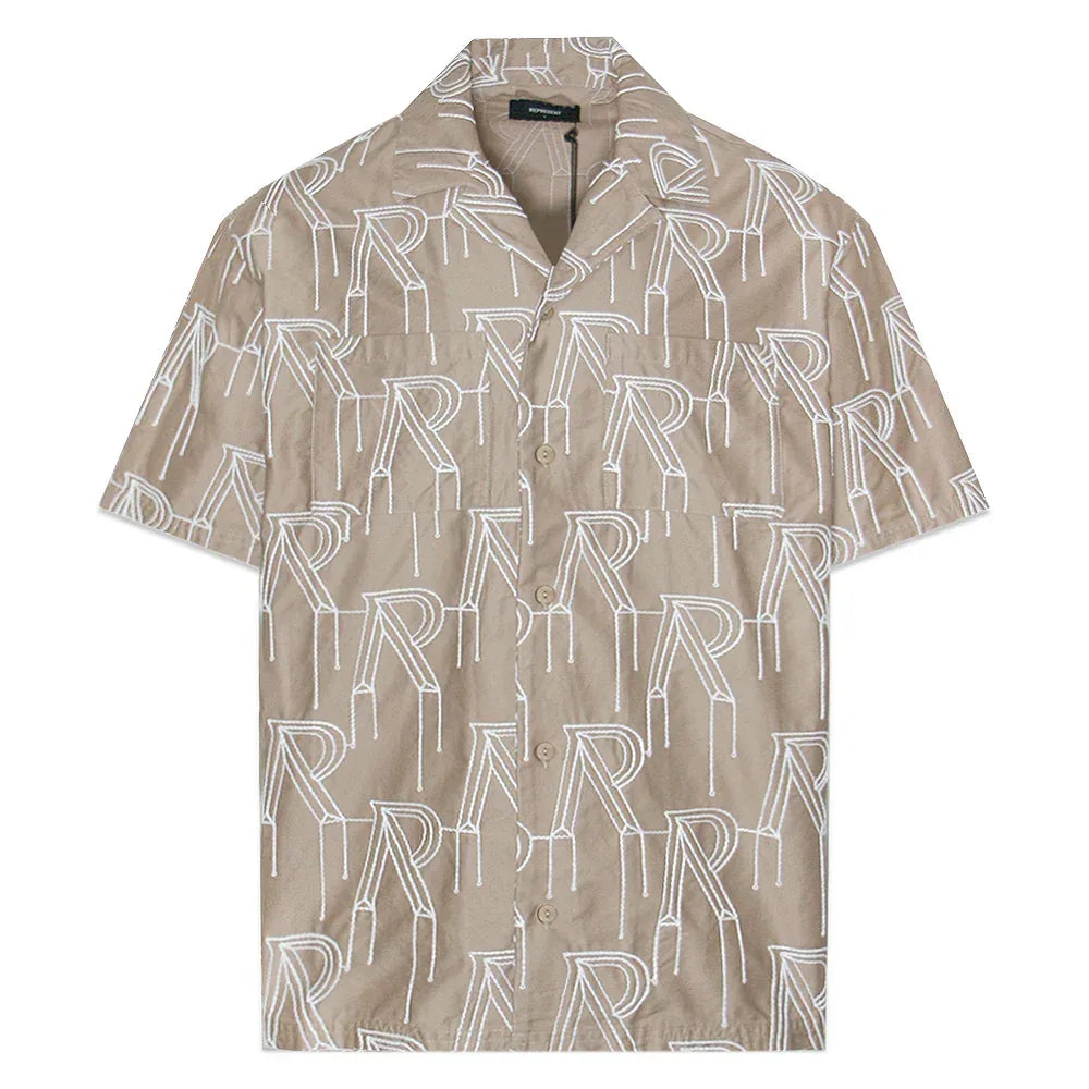 Embroidered Initial Overshirt - REPRESENT - VENTURER
