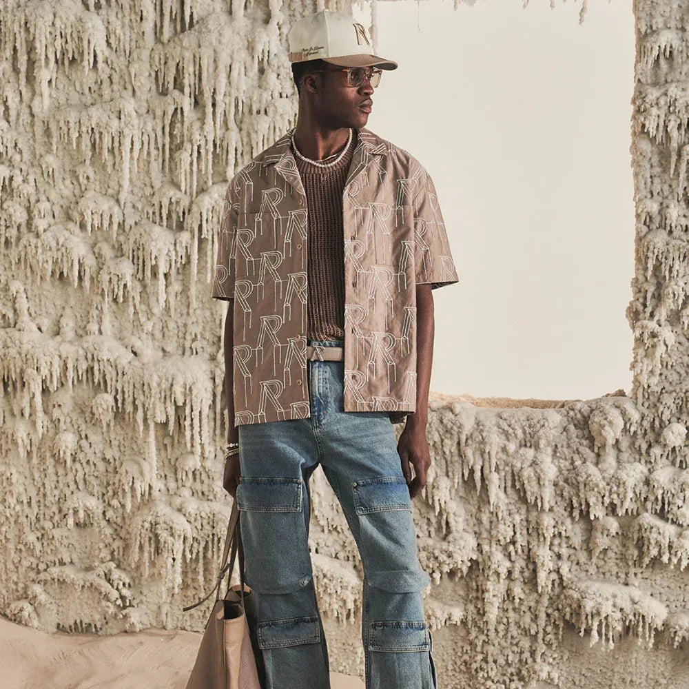 Embroidered Initial Overshirt - REPRESENT - VENTURER