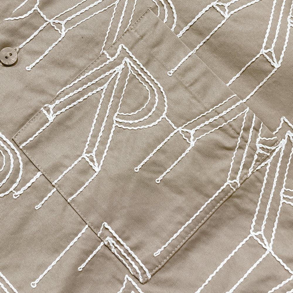 Embroidered Initial Overshirt - REPRESENT - VENTURER