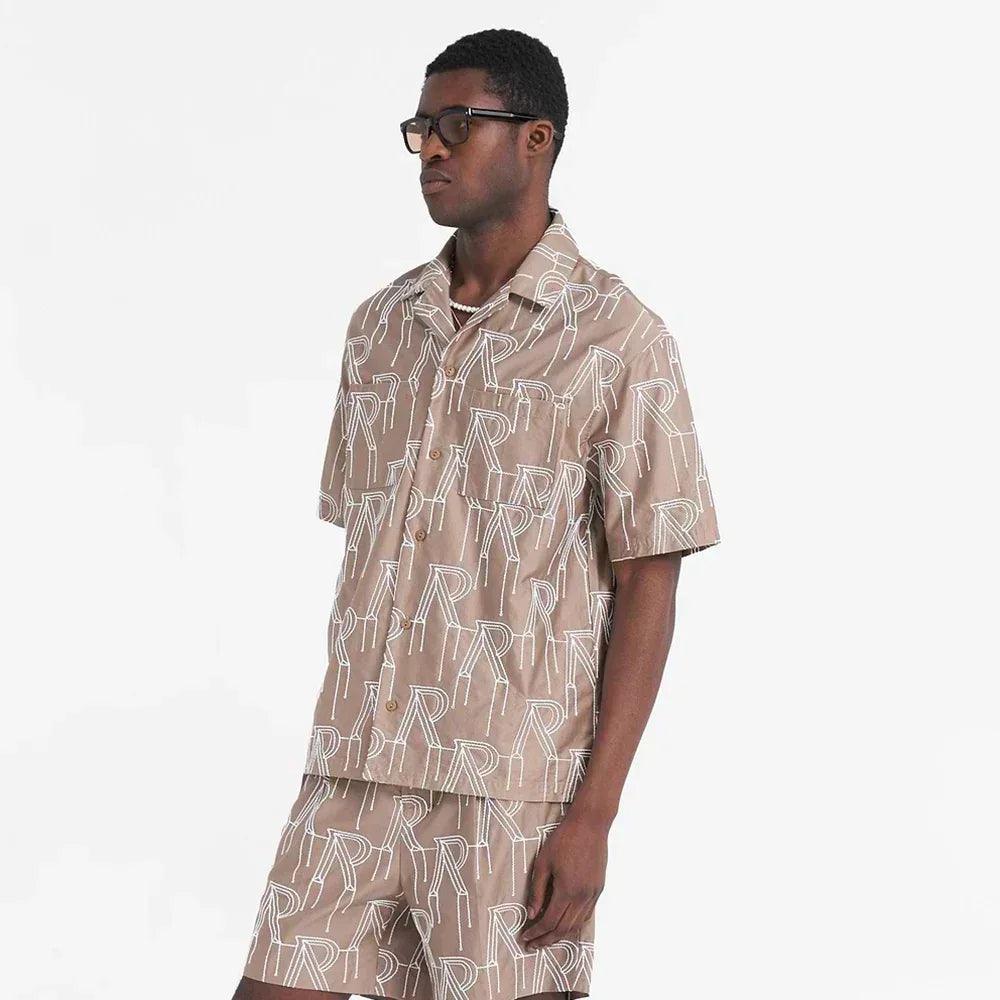 Embroidered Initial Overshirt - REPRESENT - VENTURER