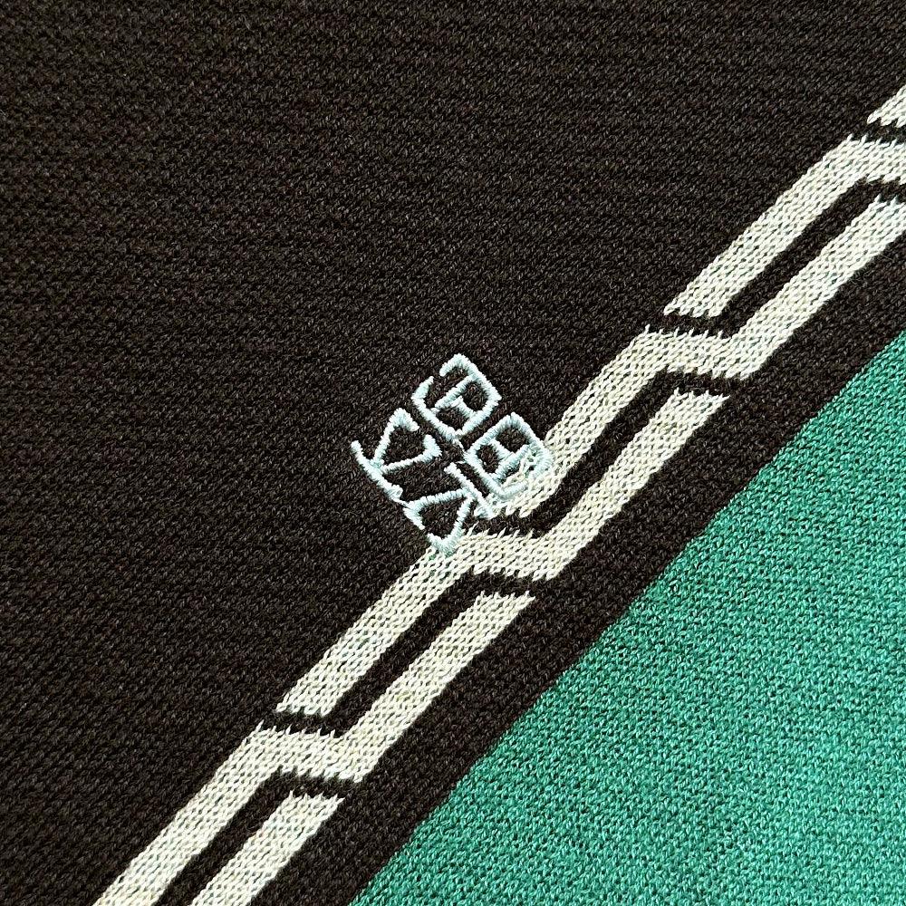 Chain Jacquard Knit Polo Shirt