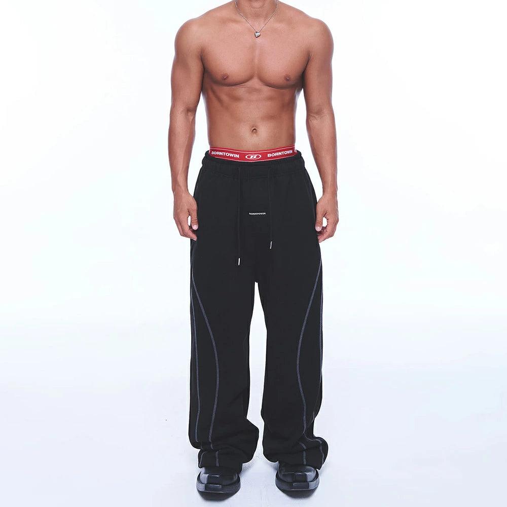 Stitch Line Wide Pants