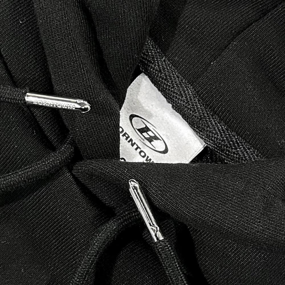 Big Chrome B Logo Crop Hoodie