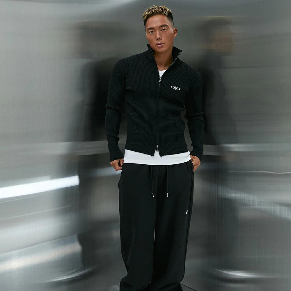Muscle Fit Full Zip-Up Knit