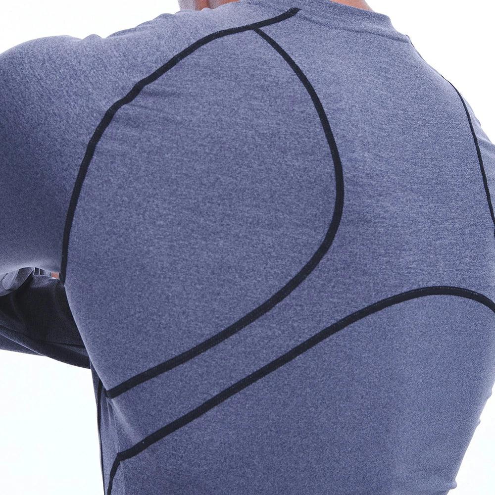 B Logo Raglan Muscle Fit Long Sleeve