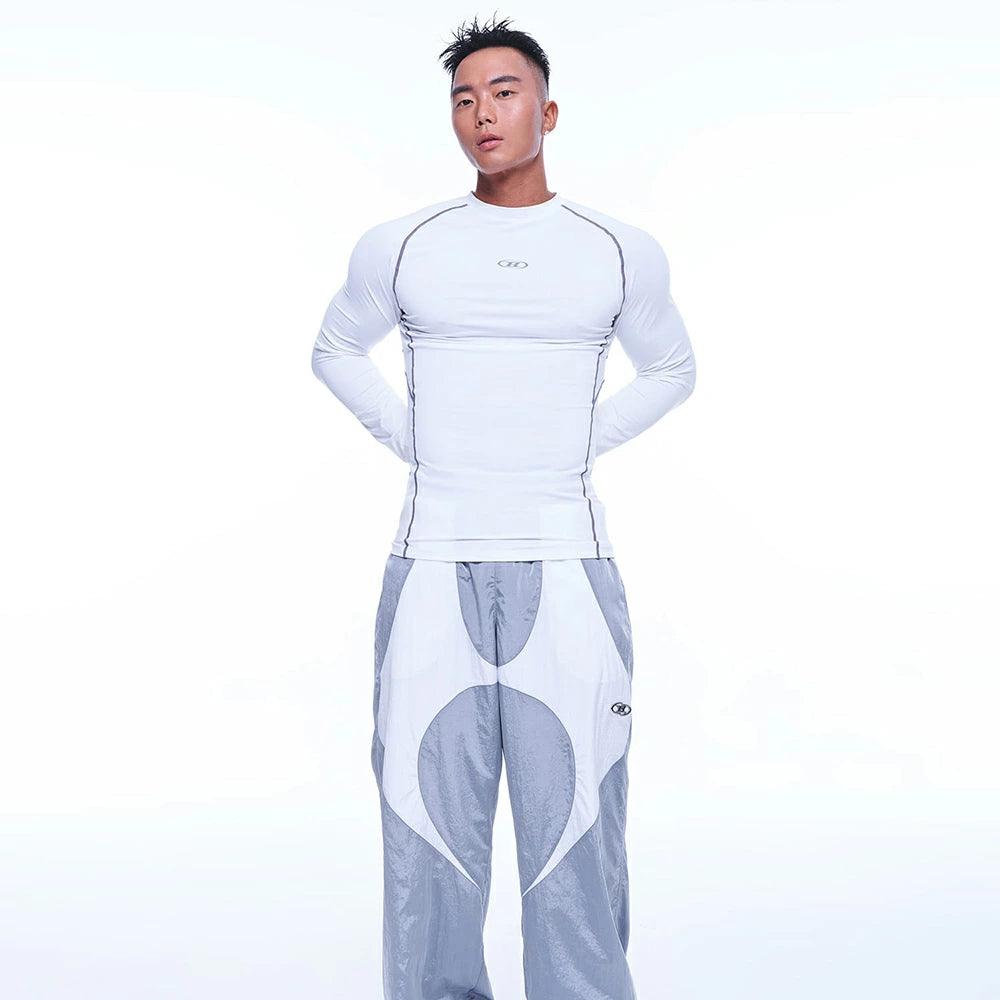 B Logo Raglan Muscle Fit Long Sleeve