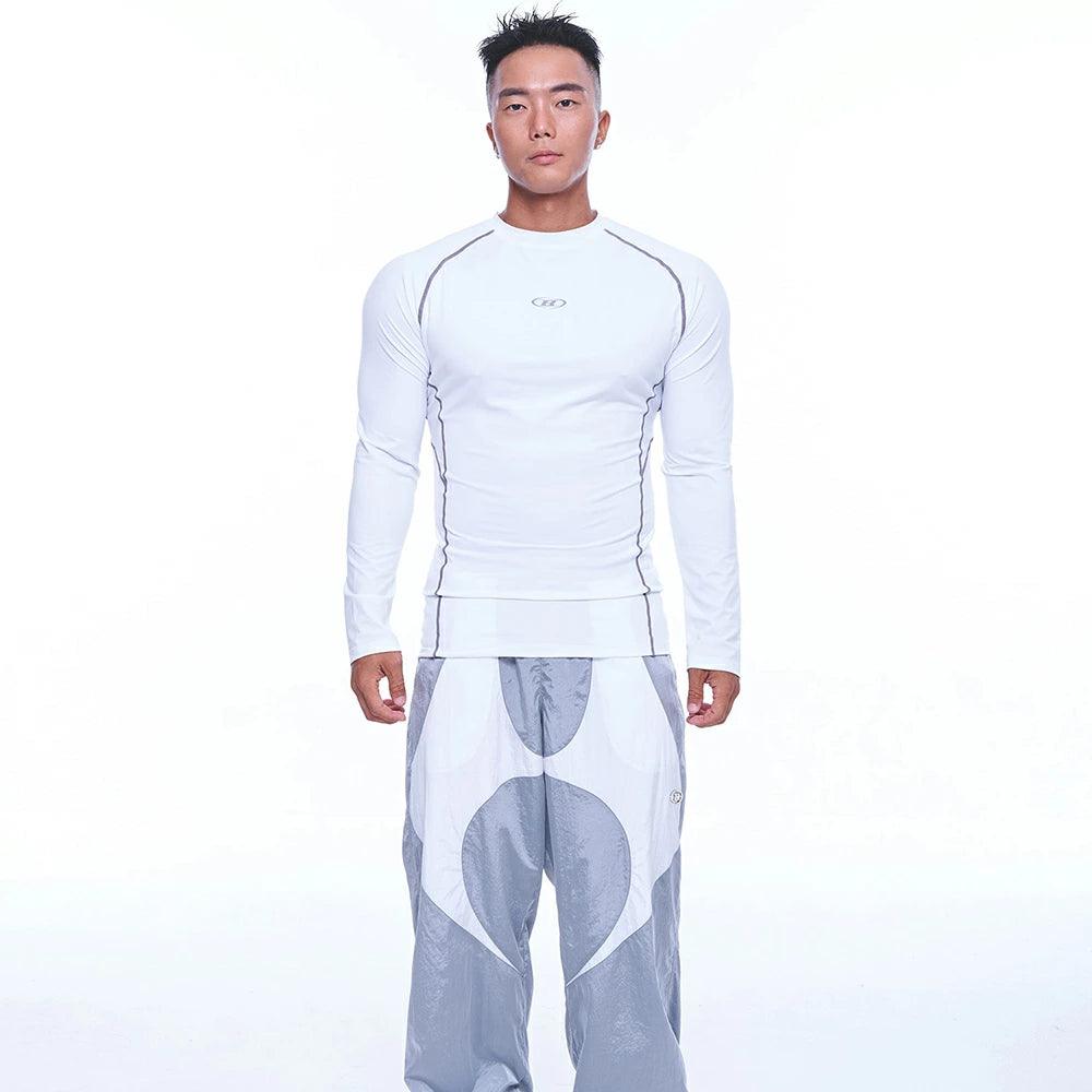 B Logo Raglan Muscle Fit Long Sleeve