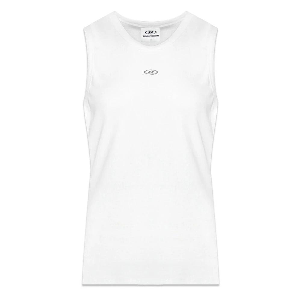 B Pendant Ribbed Sleeveless