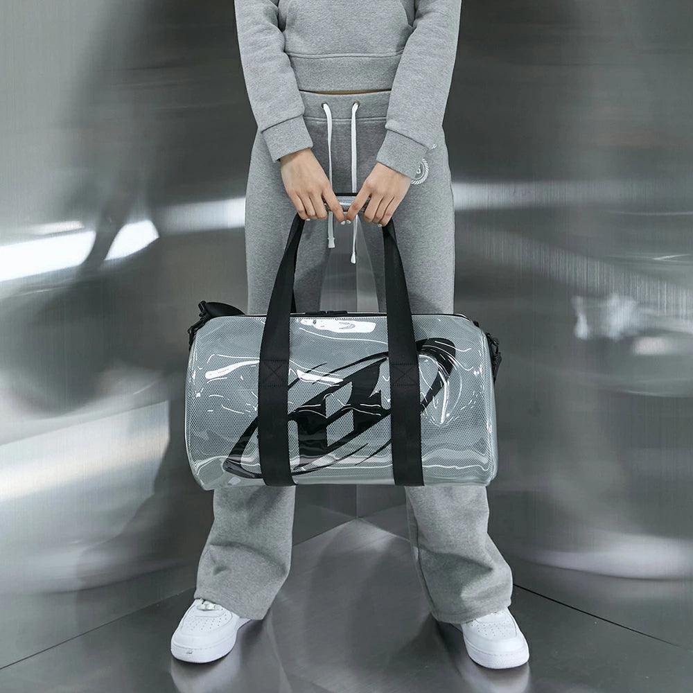 BRN B Logo PVC Mesh Duffle Bag