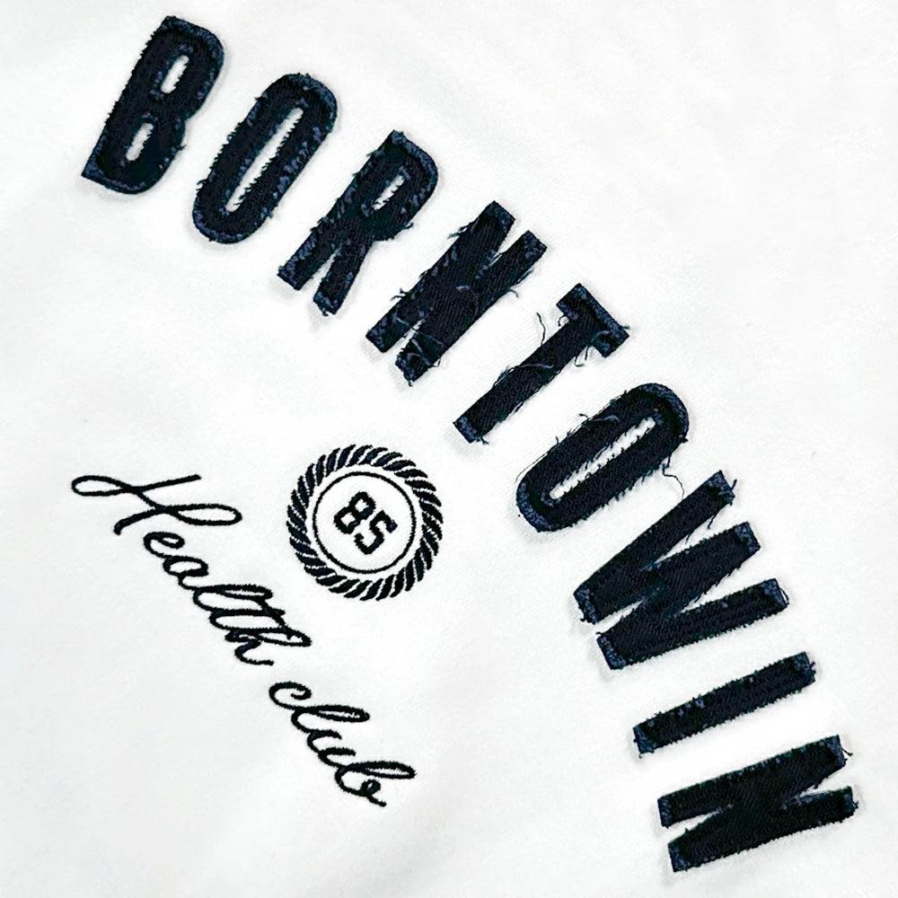BORNTOWIN Patch Slim Fit Hoodie