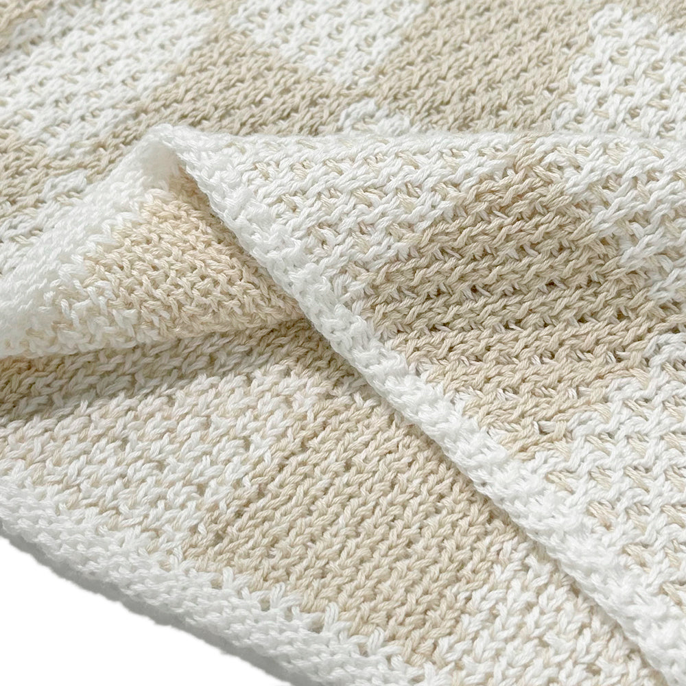 Checkered Crochet Shorts