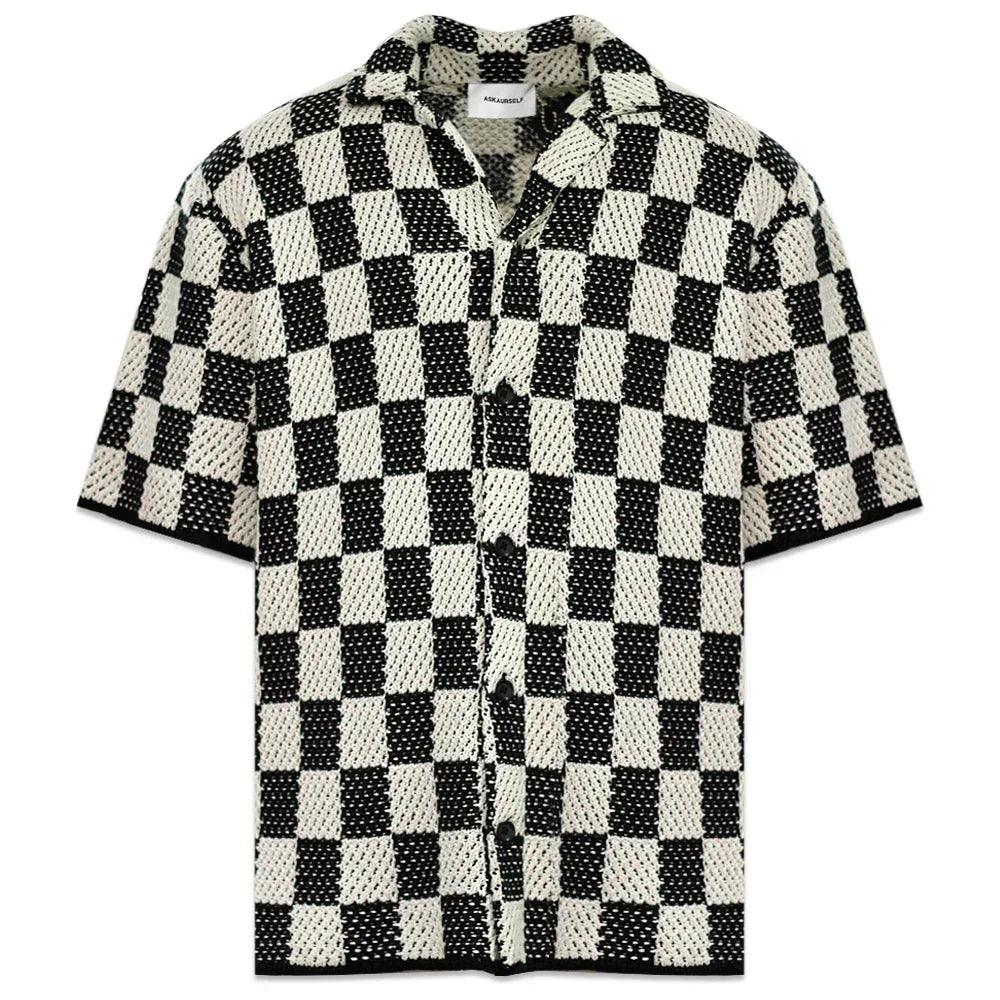 Checkered Crochet Shirt - ASKYURSELF - VENTURER